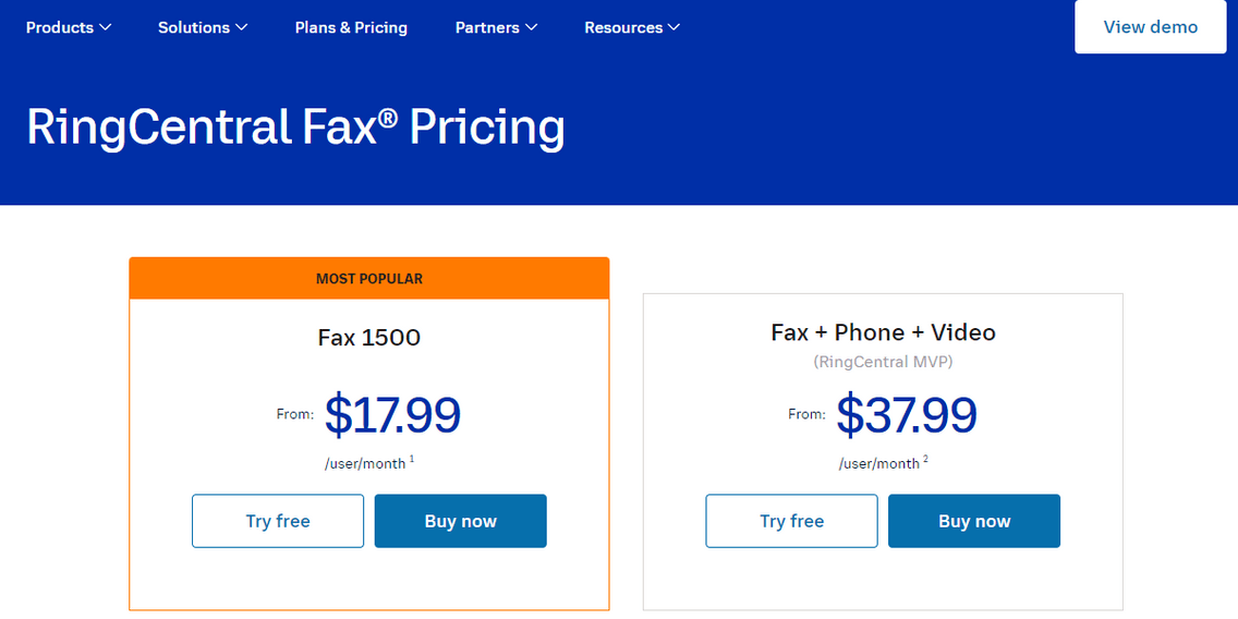 RingCentral’s pricing