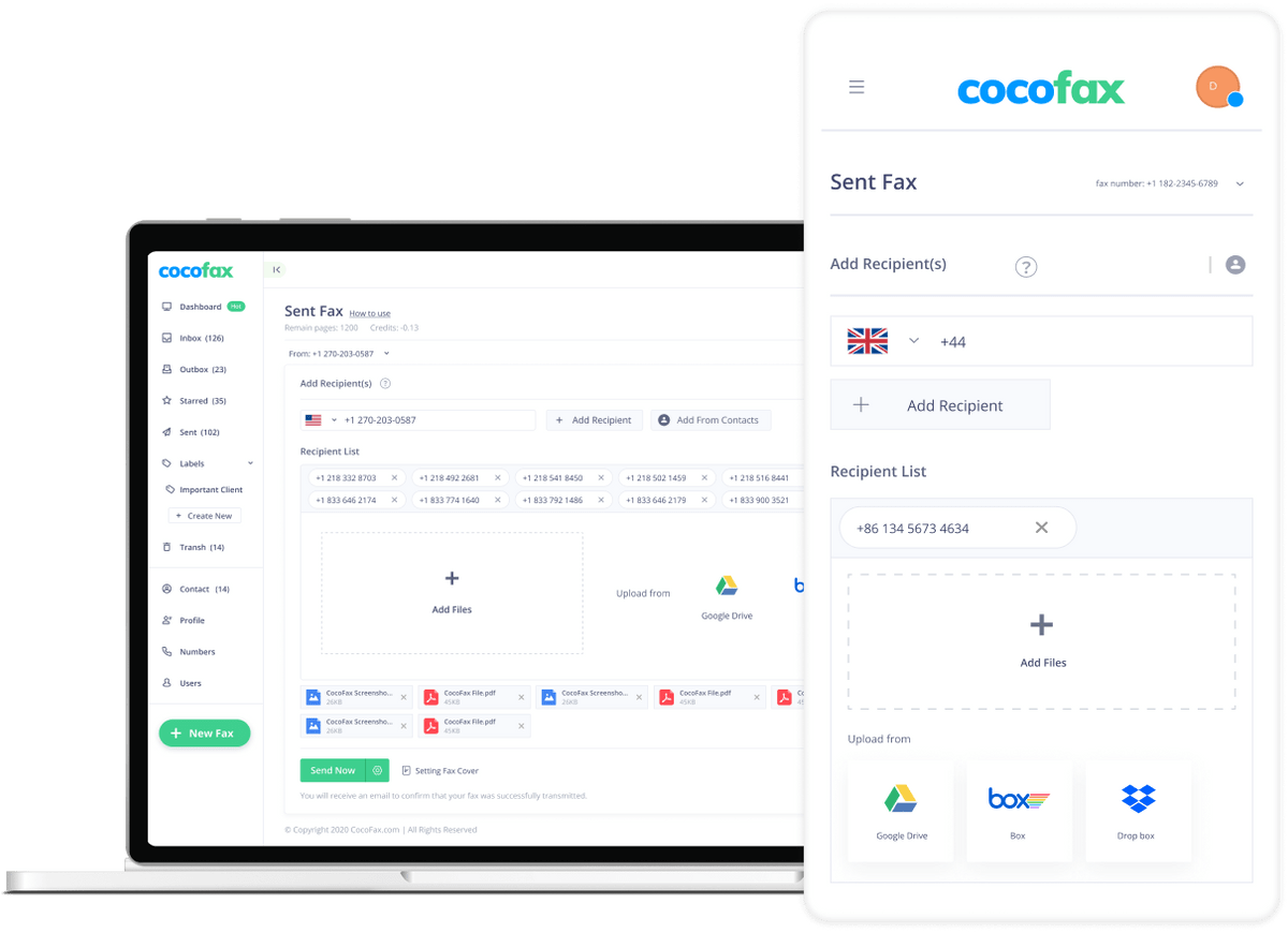 cocofax PC and mobile