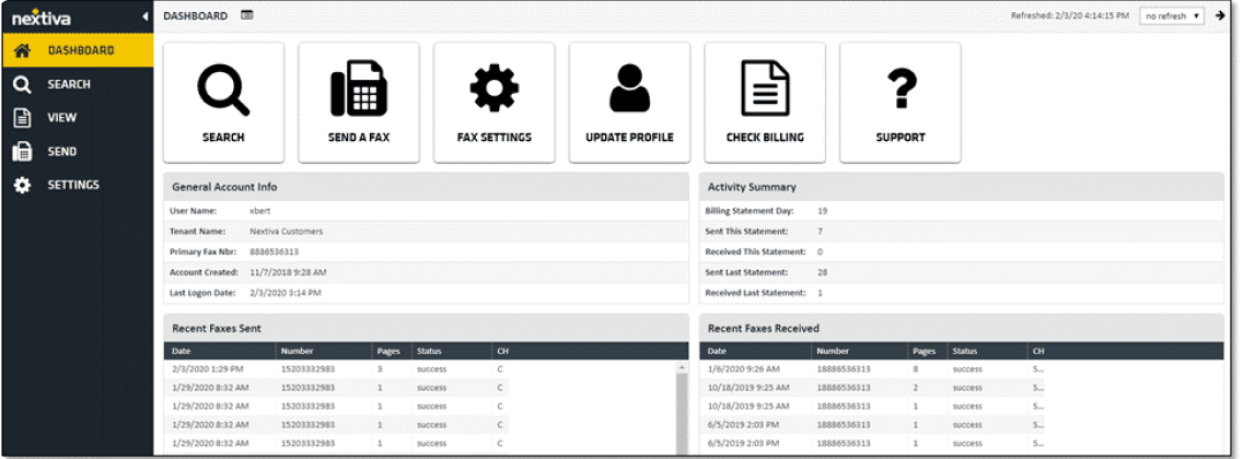 Nextiva vFax: Complex & Slow 